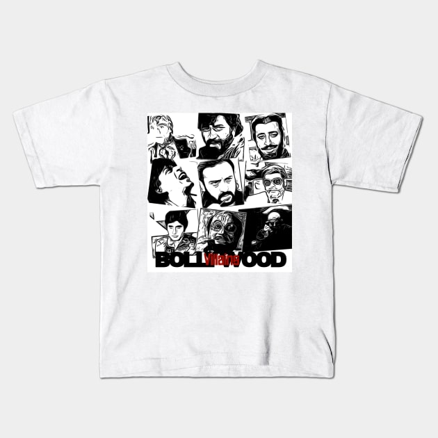 Bollywood Art Kids T-Shirt by SAN ART STUDIO 